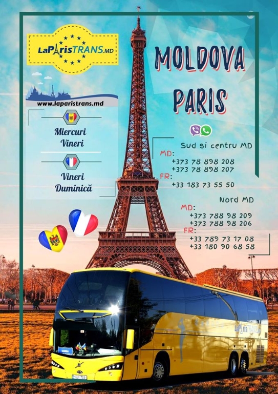 Moldova – Franta – Paris – Moldova